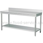 Стол производственный Berg 1500х700х850 с одной полкой и бортом